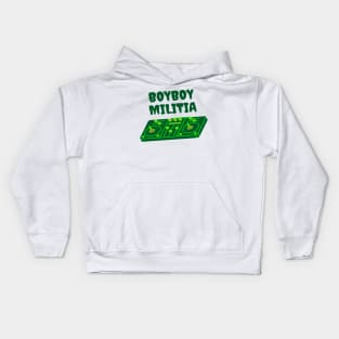 Boyboy Militia - Vinyl collection (green) Kids Hoodie